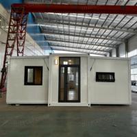 Maison préfabriquée de haute qualité, conteneur habitable extensible, villa préfabriquée 2, 3 ou 4 chambres, maison pliable, maison portable