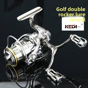 Бренд Kedi DAIWA, маленькая катушка для гольфа, полностью гальванизированная металлическая искусственная приманка, вращающаяся катушка с передаточным отношением 5,2: 1, высокая скорость - Product Image 3