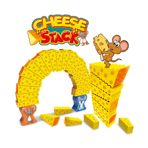 <span class=keywords><strong>Jeu</strong></span> éducatif d'empilage de fromages pour enfants, <span class=keywords><strong>jeu</strong></span> de société de haute qualité, jouet d'équilibre en plastique Souris et Gâteau, en vente - Product Image 1