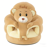 Siège d'apprentissage pour bébé personnalisé en forme d'ours, canapé bébé en peluche ours, chaise de soutien pour bébé, siège bébé en peluche ours