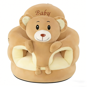 Siège d'apprentissage pour bébé personnalisé en forme d'ours, canapé bébé en peluche ours, chaise de soutien pour bébé, siège bébé en peluche ours - Product Image 4