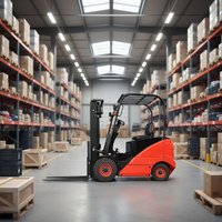 Chariot élévateur électrique JICHUAN AWD avec une longueur de fourche de 3,38 m, pneus pleins, capacité de 1,5 à 3,5 tonnes pour la manutention de marchandises en conteneurs