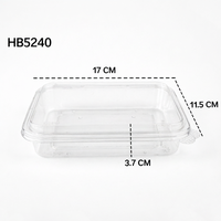 Emballages personnalisés recyclables, boîtes en plastique PET transparentes pour biscuits, gâteaux, pain, salades, noix, emballages alimentaires avec couvercles