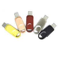 Clé USB OTG Type C en métal, vente en gros, mini clé USB portable, logo gravé sur mesure