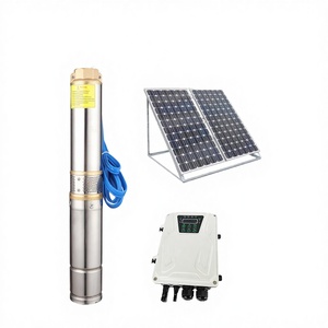 Pompe de puits profond solaire à basse pression pour le traitement de l'eau potable, sortie 2 pouces, multistage, 1 CV, garantie 1 an, OEM - Product Image 2