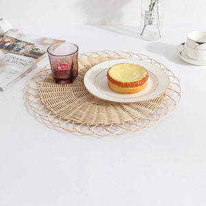 Napperon de cuisine et de table en rotin tissé à la main du Vietnam napperon rond napperon sous-verre vaisselle au Vietnam - Product Image 5
