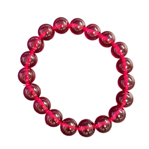 Bracelet <span class=keywords><strong>en</strong></span> perles d'<span class=keywords><strong>ambre</strong></span> rouge sang naturel de 6-8 mm, bijou tendance pour femme, idéal pour le quotidien, les fêtes et les rendez-vous - Product Image 1