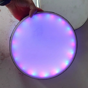 Tambour à main à LED avec changement de couleur multiple, rechargeable, à brancher - Product Image 2