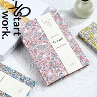 Carnet A5 à couverture rigide avec dos gaufré 'Oiseaux et Fleurs' / 'Voleur de fraises' – Journal intime / Cahier ligné pour étudiant – Style japonais et coréen mignon