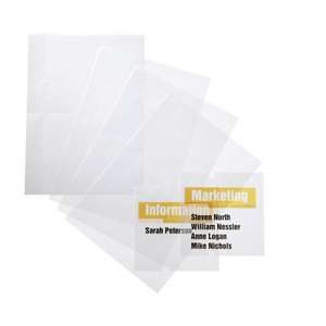 SIGNE EN CRISTAL DURABLE - 4832-19®Inserts de remplacement 148x148mm pour plaque extérieure (multi-pack) SIGNAGE ET MARQUAGE AU SOL - Product Image 1