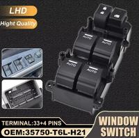 Sorghum 35750-T6L-H21 Nuevo interruptor de control de elevalunas eléctrico delantero izquierdo ABS para Spirior 2015-2018
