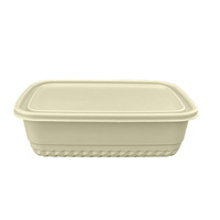 Boîte à lunch jetable durable personnalisée sans BPA, compatible micro-ondes, en bambou et PP, fabriquée en Chine (OEM/ODM)