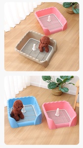 Inodoro de entrenamiento <span class=keywords><strong>para</strong></span> cachorros de interior con protector antisalpicaduras alto, diseño con valla, malla desmontable y fácil limpieza diaria. - Product Image 6