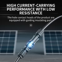 Conector de Cable Solar en Línea PV 4.0 1500V IP68 a Prueba de Agua para Sistema de Cableado de Extensión de Paneles Fotovoltaicos
