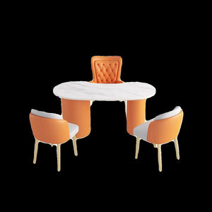 Escritorio de <span class=keywords><strong>ordenador</strong></span> de oficina en casa minimalista, <span class=keywords><strong>Mesa</strong></span> Ejecutiva de salón de belleza moderna, <span class=keywords><strong>mesa</strong></span> de oficina con tapa de losa de roca - Product Image 5