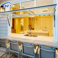 Fenêtres à auvent verticales modernes en aluminium sur mesure avec stores enrouleurs, isolation thermique, écran certifié Energy Star