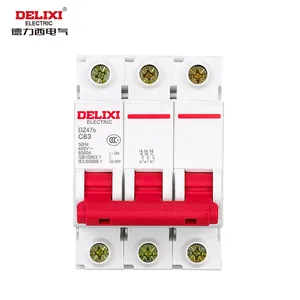 Delixi חשמלי מותג איכות 3P C20 AC MCB DZ47S מיניאטורי