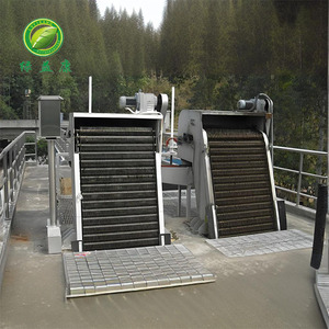 Roterende roosterreinigingsmachine van roestvrij staal 304 voor afvalwaterzuivering met pomp & motor, 1 jaar garantie - Product Image 6