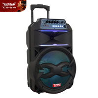 Multimedia pengeras suara USB portabel, model pribadi tribit troli PA bufer gitar tunggal 15 inci BT penguat aktif LED audio