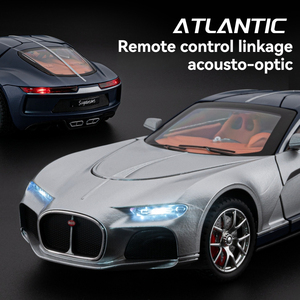 Modèle de voiture de sport Bugatti <span class=keywords><strong>Atlantic</strong></span> de haute qualité 1/24, voiture de course RC 2.4G, télécommande, alliage moulé sous pression, ouverture, cadeaux, collection, jouets - Product Image 4