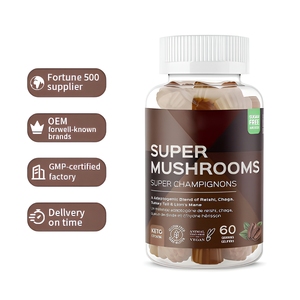 Жевательные конфеты с грибами Super Mushroom для ежедневного приема под собственной торговой маркой: Грибы Львиная грива, веганские, супер-грибные добавки - Product Image 1