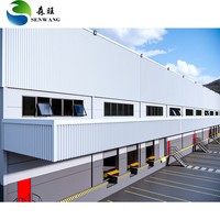 Taller de Estructura de Acero Industrial Moderno para la Construcción de Nuevas Fábricas y Espacio de Producción en Masa