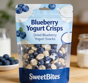 Offre Spéciale : Sachets Ziplock Personnalisables avec Votre Logo et Fenêtre Transparente, en Matériau <span class=keywords><strong>Alimentaire</strong></span>, Sachets en Aluminium pour Myrtilles, Yaourts et Croustilles - Product Image 3