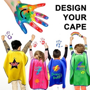 Capa de Superhéroe Roja para Niños con Logotipo Personalizado al por Mayor, Capa de Cosplay Unisex para Niños, Disfraz para Fiestas de Cumpleaños y Halloween - Product Image 6