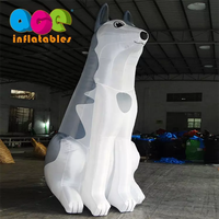 Loup géant gonflable décoratif d'extérieur personnalisé et robuste à vendre