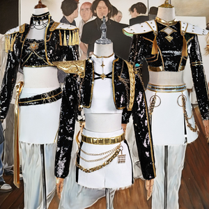 Оптовая продажа, KPOP, аниме-костюм охотников за демонами, костюм средней школы, черный костюм для косплея Rumi Mira Zoey на Хэллоуин - Product Image 3