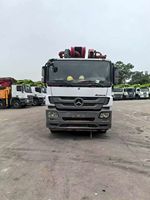 Pompe à béton Sany 56m efficace avec unité de pompage motorisée, haute pression, pour la construction, châssis Benz, modèle 2018, occasion