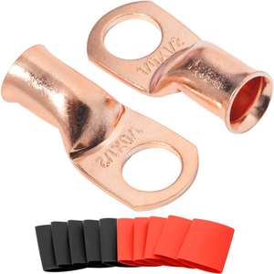 Borne annulaire en cuivre pour ingénierie chimique 1/0 x 1/2 évasée pour connexion de câble - Product Image 1