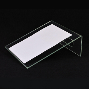Espositore da Tavolo per Cartellini Prezzi con Bordo Frontale per Etichette Prodotti, Menu, Vetrine, Espositore in Acrilico per Discorsi, Supporto per Libri - Product Image 1