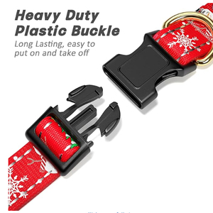 <span class=keywords><strong>Collar</strong></span> de Perro Navideño de Lujo al por Mayor, Personalizable, de Calidad, Estampado Pastel, Poliéster Resistente, Elegante, Simple y Ajustable - Product Image 4