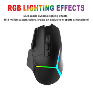 Tùy chỉnh 10D Tri chế độ lập trình chuột Ergonomic Chuột chơi game RGB chiếu sáng - Product Image 4