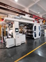 Machine d'impression flexographique pour la fabrication de sacs en plastique, imprimante flexo automatique sans arbre à entraînement servo continu, multicolore