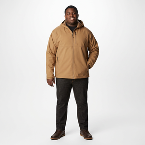 Vestes Softshell Sportives Personnalisées pour Hommes, Manteaux de Camping en Plein Air, Veste Thermique Imperméable Softshell avec Capuche, Vêtements de Travail Respirants - Product Image 1