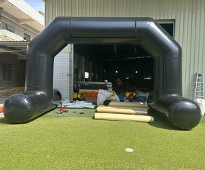 Logo rộng <span class=keywords><strong>6m</strong></span> có thể tháo rời bạt PVC kín khí cổng vòm quảng cáo biểu ngữ nước bơm hơi vòm nổi - Product Image 1