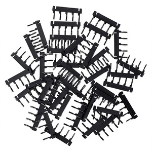 Machine à extensions <span class=keywords><strong>de</strong></span> cheveux en plastique 6D avec pinces et <span class=keywords><strong>boucle</strong></span> en C pour kit d'extensions <span class=keywords><strong>de</strong></span> cheveux sans trace <span class=keywords><strong>de</strong></span> 2e génération (40 pièces) - Product Image 2