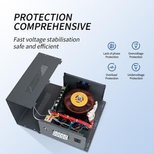 Régulateurs de tension électriques muraux les mieux notés, monophasés, 8KVA, 10KVA, 15KVA, équipement stabilisateur de courant alternatif automatique - Product Image 6