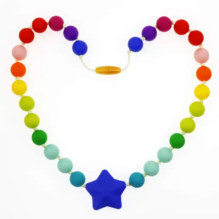 Chew Necklace For Sensory Kids, Rainbow Chewy Necklace Bpa Free, Food-  Grade Silicone Oral Motor Aids Chewelry Toys Sensory For Autism, Adhd,  Anxiety, | Fruugo NO