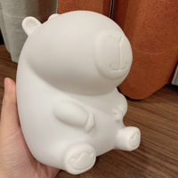 Offre Spéciale : Figurine de Capybara en Résine pour Adultes et Enfants, Sculpture d'Ours à Peindre par Coulée Fluide, Cadeau d'Affaires Décoratif