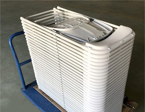 Venta caliente barato colorido moderno fiesta PP plástico al aire libre jardín boda blanco resina plegable acolchado <span class=keywords><strong>sillas</strong></span> de jardín - Product Image 6