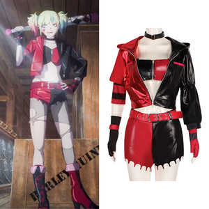 Costume de cosplay Harley Quinn Another World, tenue de Suicide Squad, rouge et noir - Product Image 1