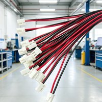Kabel Harness Konektor JST PH 2.0mm 2-Pin, Kabel Tembaga Berlapis Timah 24AWG Merah/Hitam untuk Peralatan Rumah Tangga, LED & Peralatan Tenaga Surya