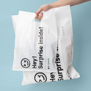 <span class=keywords><strong>Buste</strong></span> Personalizzate in Plastica Riutilizzabili per Regali e Spedizioni, Sacchetti con Manici Fustellati per lo Shopping - Product Image 5