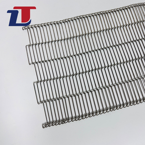 Bande transporteuse en fil d'acier inoxydable Convoyeur plat tissé Courroies flexibles Échelle Lien Mesh Convoyeur - Product Image 1