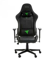 Chaise de jeu ergonomique convertible VANBOW en cuir PU, chaise de bureau pivotante avec repose-pieds massant, chaise de course haute performance