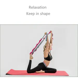 Stretching Strap Stretch Band Yoga Strap Physiotherapie Reha Multi-Loop Strap für Pilates Gymnastik