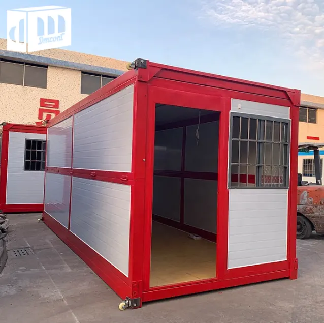 China Fabrikhersteller Großhandelspreis mobiler faltbarer Container Wc-Dusche tragbare faltbare Container-Toilette 2 Toiletten